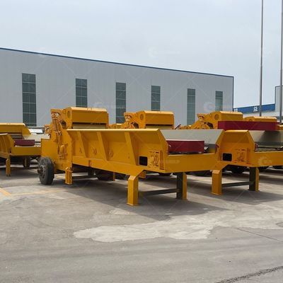 Waste Wood Crushing Machine with Broken Tree Trunks and Video Outgoing-Inspection