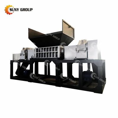 15000W Scrap Coconut Shell Branch Shredding Machine Double Shaft Shredder with Customizable Blades