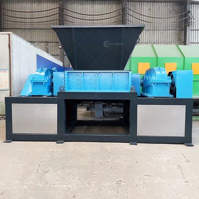 Rubber Tyre Crushing Machine with 9CrSi/D2/SKD-11 Blades and PLC Core Components