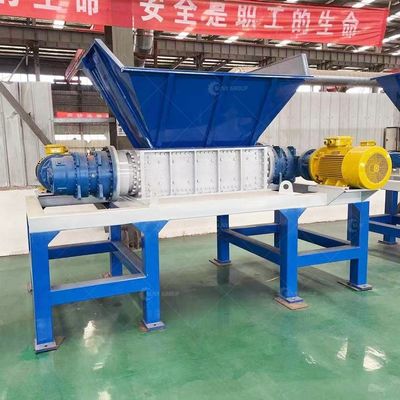 High Power 15000W Double Shaft Shredder For Household Waste With 9CrSi/D2/SKD-11 Blades