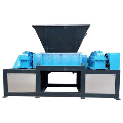 High Power 15000W Double Shaft Shredder For Household Waste With 9CrSi/D2/SKD-11 Blades